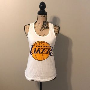 Lakers bejewel racerback tank